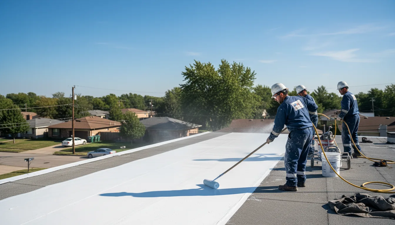 Commercial roof coating in Wauconda, IL near me